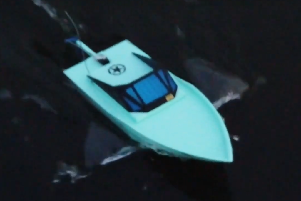 3D-geprinte RC borstelloze speedboot