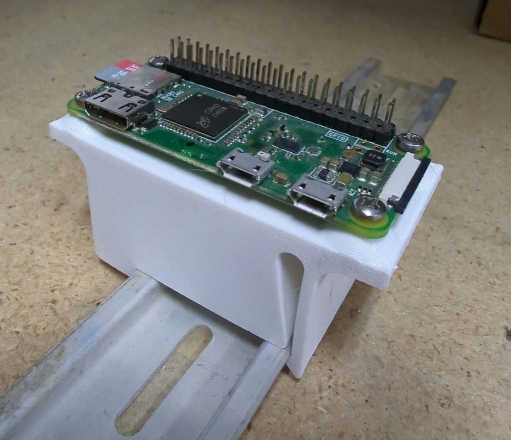 Raspberry Pi Zero DIN skinmontagebeugels