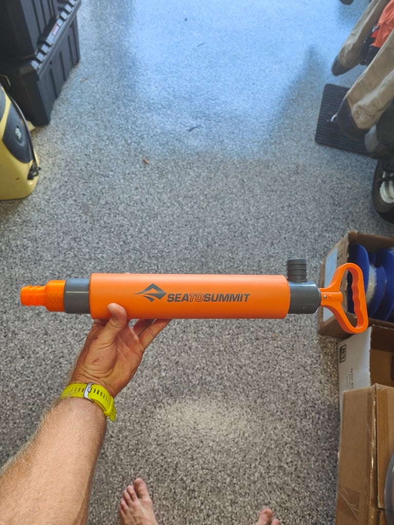 Handmatige lenspomp 25 mm slangadapter met weerhaken - Sea to Summit