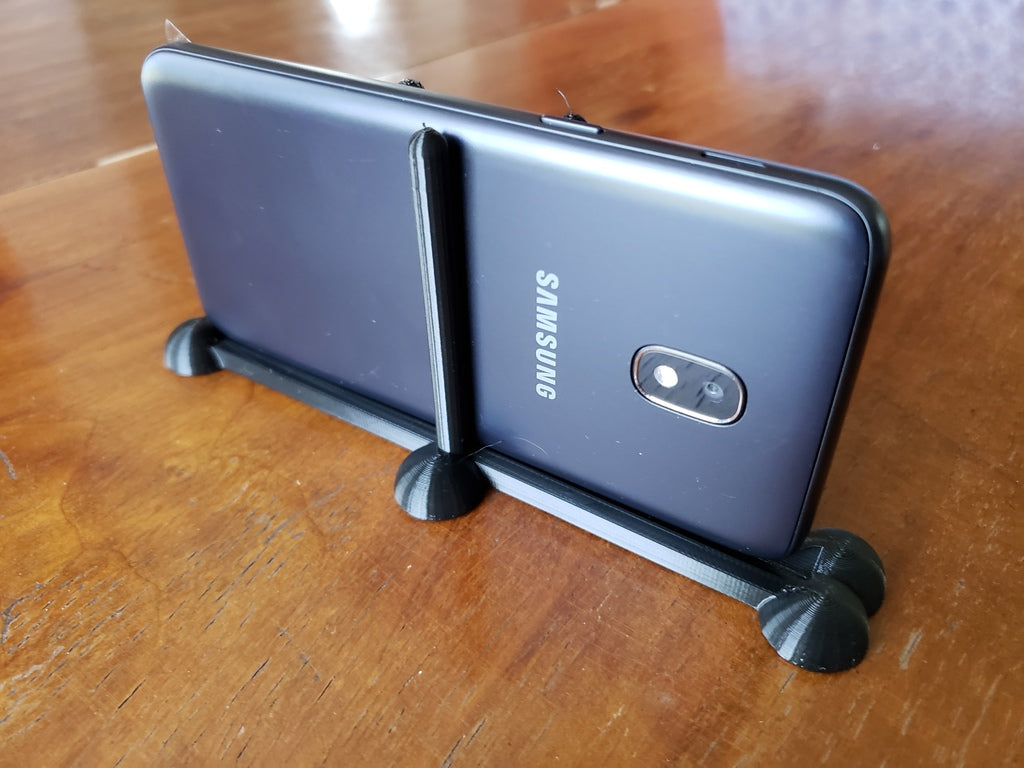 Minimalistische telefoonstandaard voor Samsung J3 Orbit met bolvormige poten