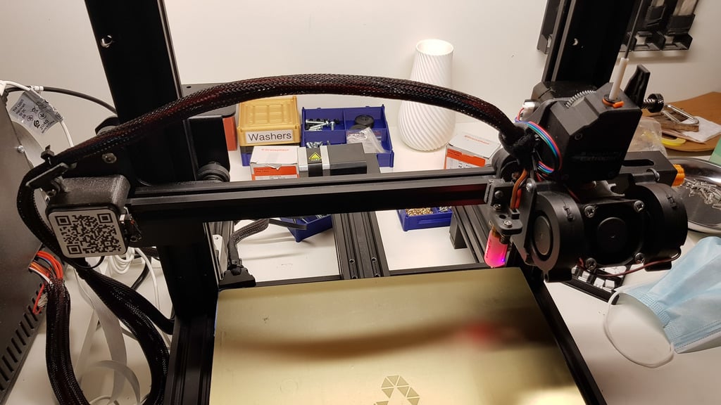 Ender 3 X-as kabelhouder voor kabelbeheer