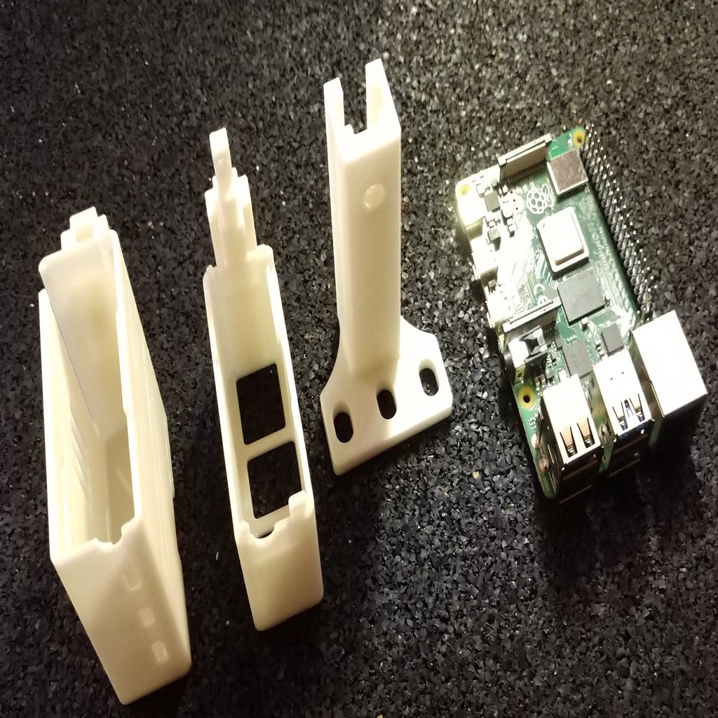 Rackmountbehuizing voor Raspberry Pi 4B / 3B+ / 3B / 3 / 2 / B+