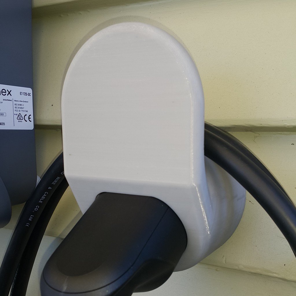 Type 2 EV Opladen Stekker en Kabelhanger