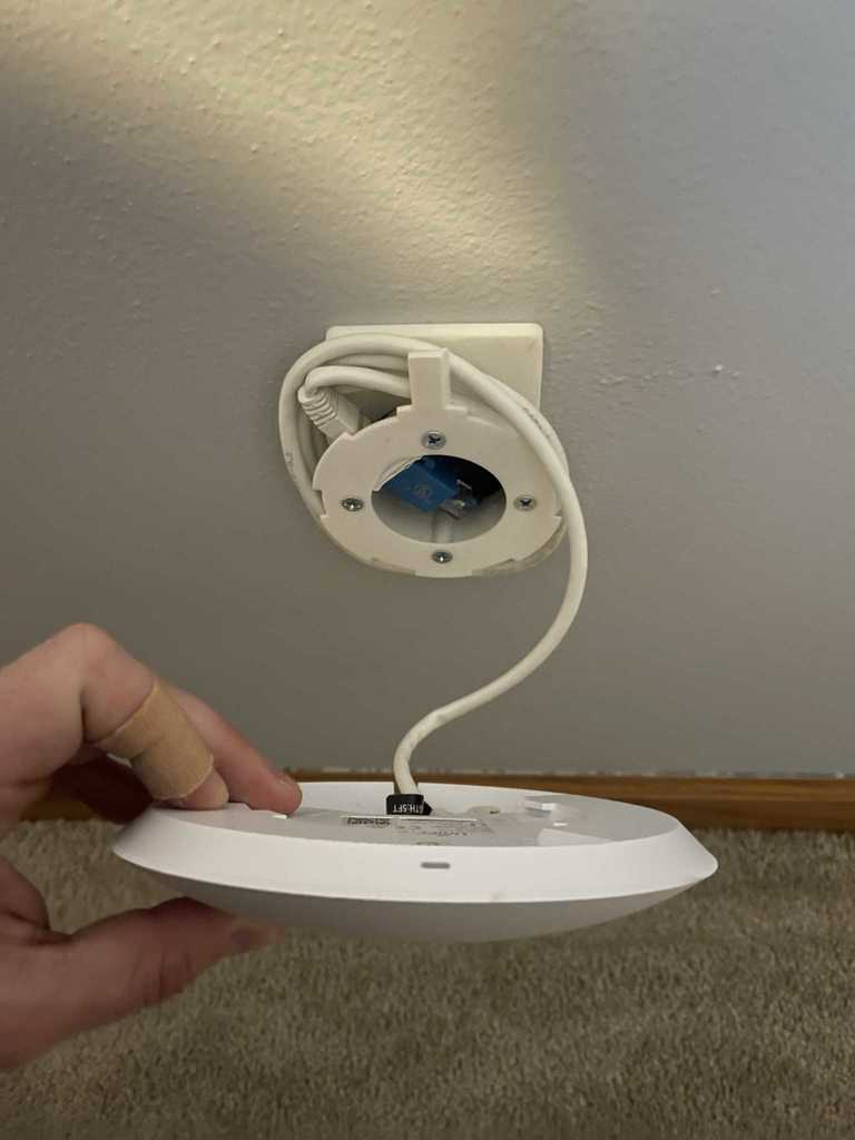 Ubiquiti Unifi Access Point AC Lite Wandplaat met Keystone