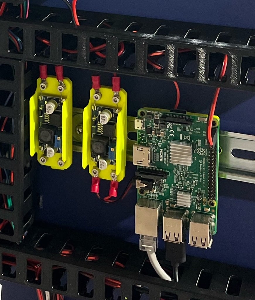 Robuuste DIN-railbeugel voor DC Buck-converters