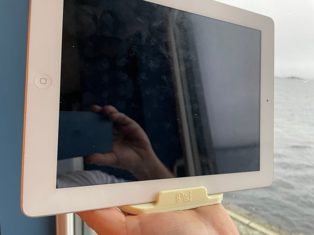 iPad-standaard met eenvoudige opdruk