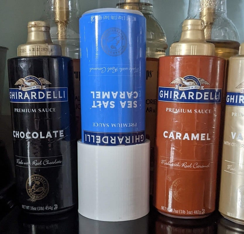 Koffiesirop houder voor Ghirardelli (1 fles)