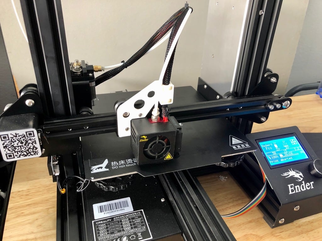 Ender 3 Pro Kabelbevestiging voor Hotend-bedrading