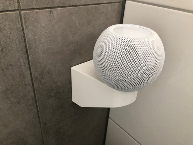 Wandmontage voor HomePod Mini bij stopcontact