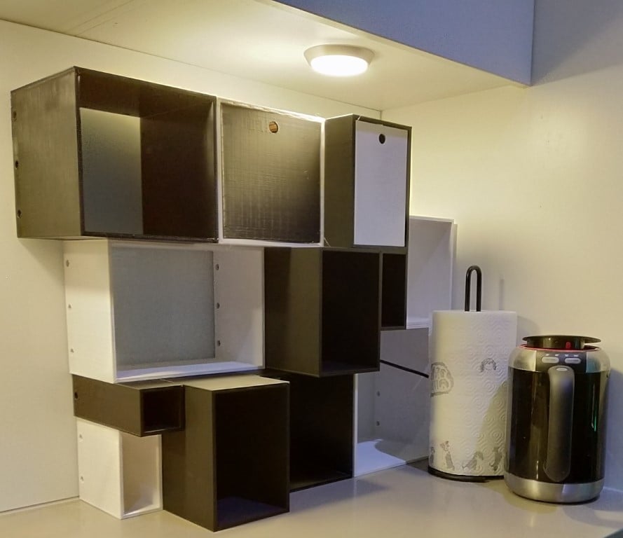 Aanpasbare modulaire kruidenrek voor de keuken