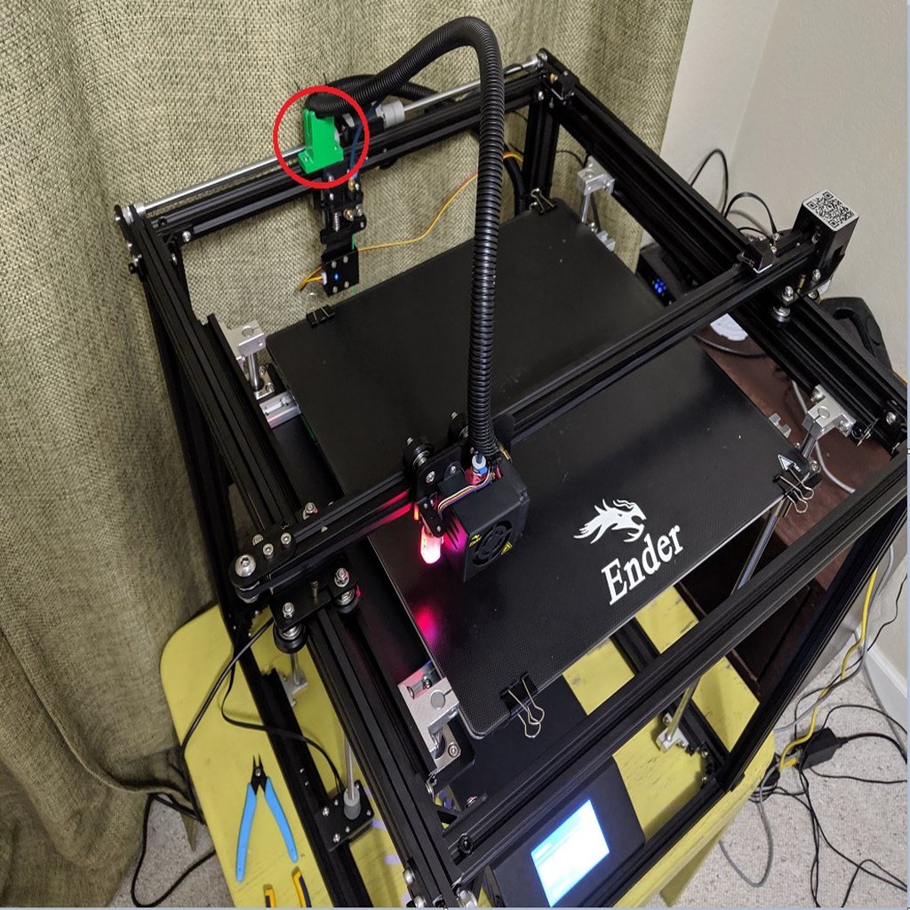 Ender 5 Plus Hot End Kabelgeleider