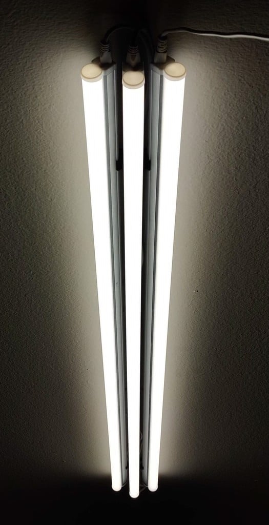 Plafondbevestiging voor Drie Barrina T5 LED-lampen