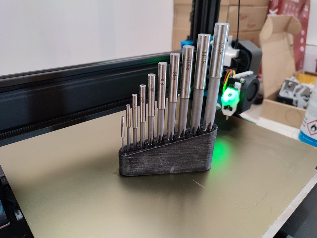 Praktische opbergdoos voor boren en ruimers (3-12 mm)
