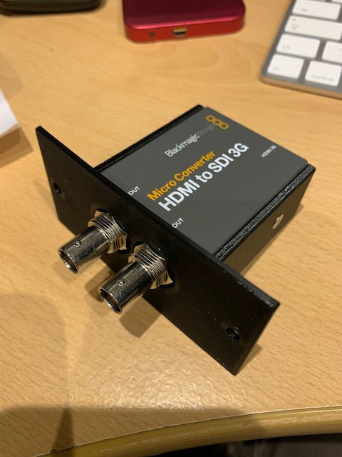 Rackmount-adapter voor Blackmagic Micro Converter HDMI-SDI & 3G