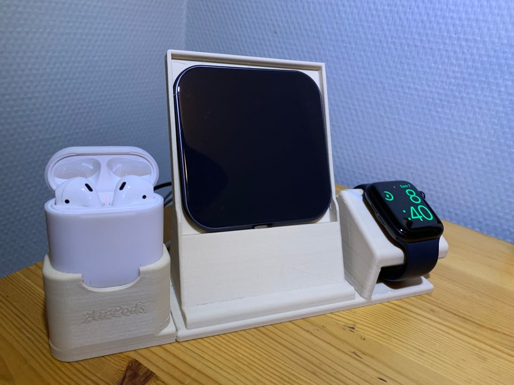 Alles-in-één oplaadstandaard voor Apple Watch, iPhone en AirPods