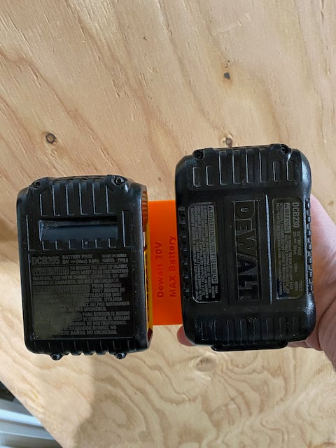 Dewalt 20V Batterijhouder voor Dubbele Wandmontage