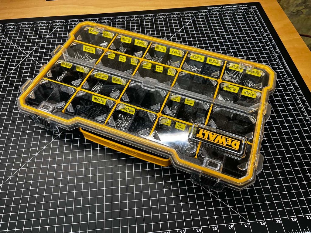Modulaire organizerboxen voor kleine onderdelen