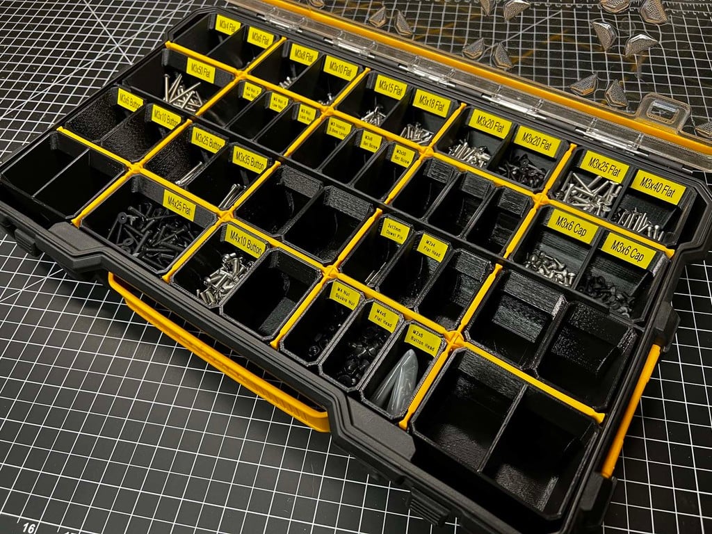 Modulaire organizerboxen voor kleine onderdelen