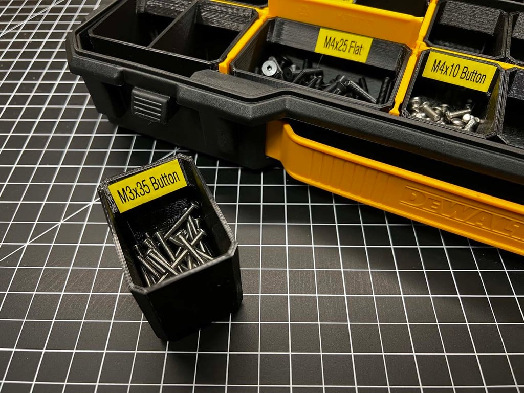 Modulaire organizerboxen voor kleine onderdelen