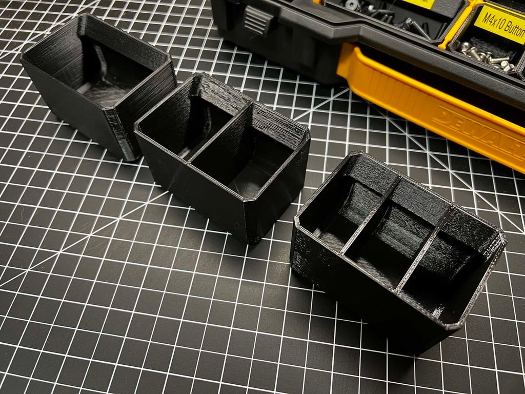 Modulaire organizerboxen voor kleine onderdelen