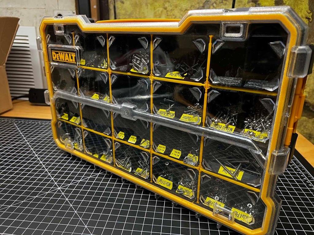 Modulaire organizerboxen voor kleine onderdelen