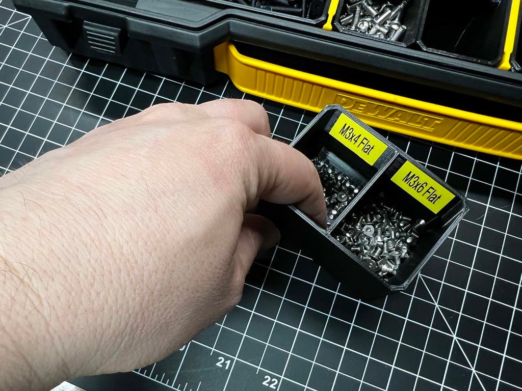 Modulaire organizerboxen voor kleine onderdelen