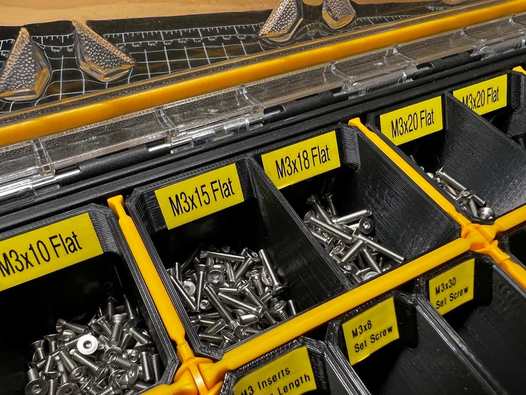 Modulaire organizerboxen voor kleine onderdelen