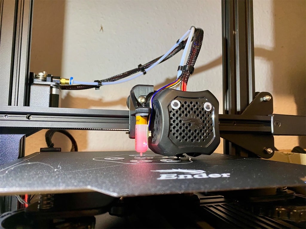 Ender 3 V2 Kabelclip voor Hotend