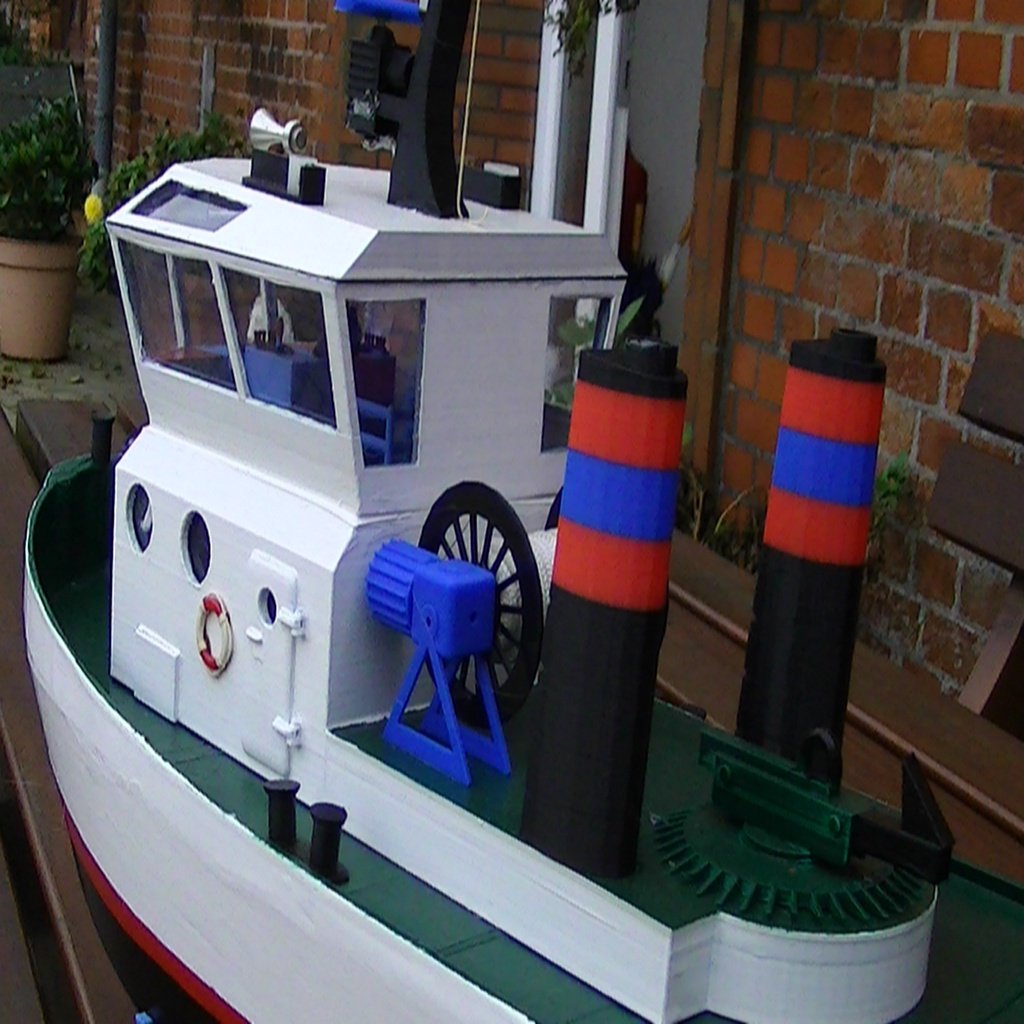 Gedetailleerde RC Havensleper - Op Afstand Bestuurbare Sleepboot