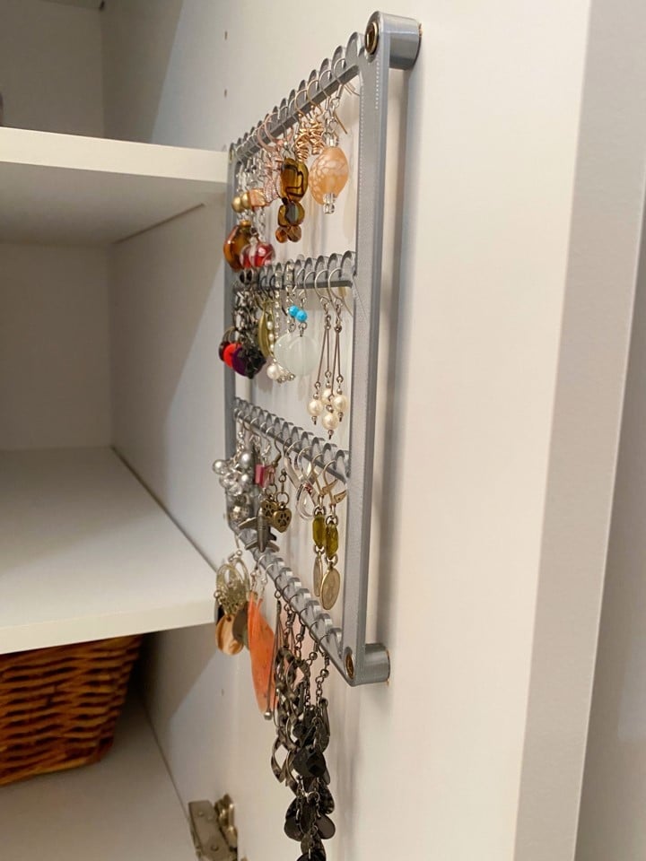 Wandgemonteerde Oorbellen Organizer en Hanger