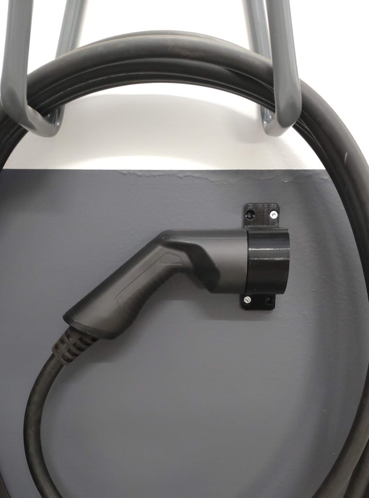 Houder voor EV-laadkabel type 2