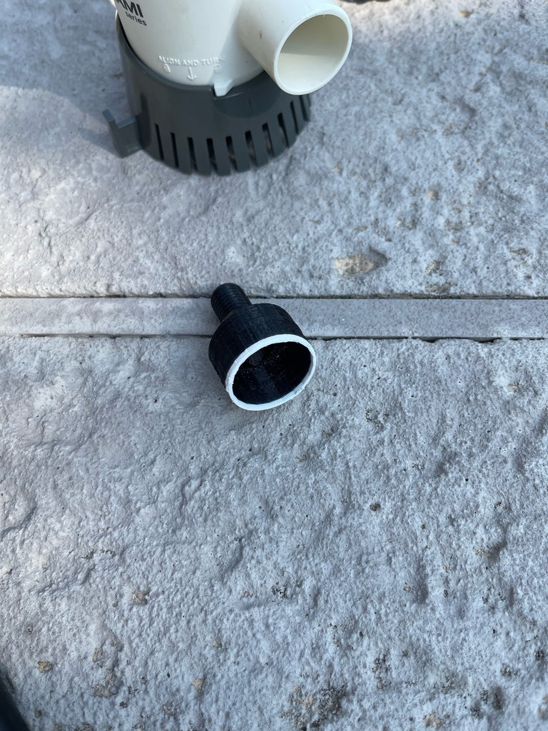 Adapter voor lenspomp met 1/2" druppelslang en NPT-schroefdraad