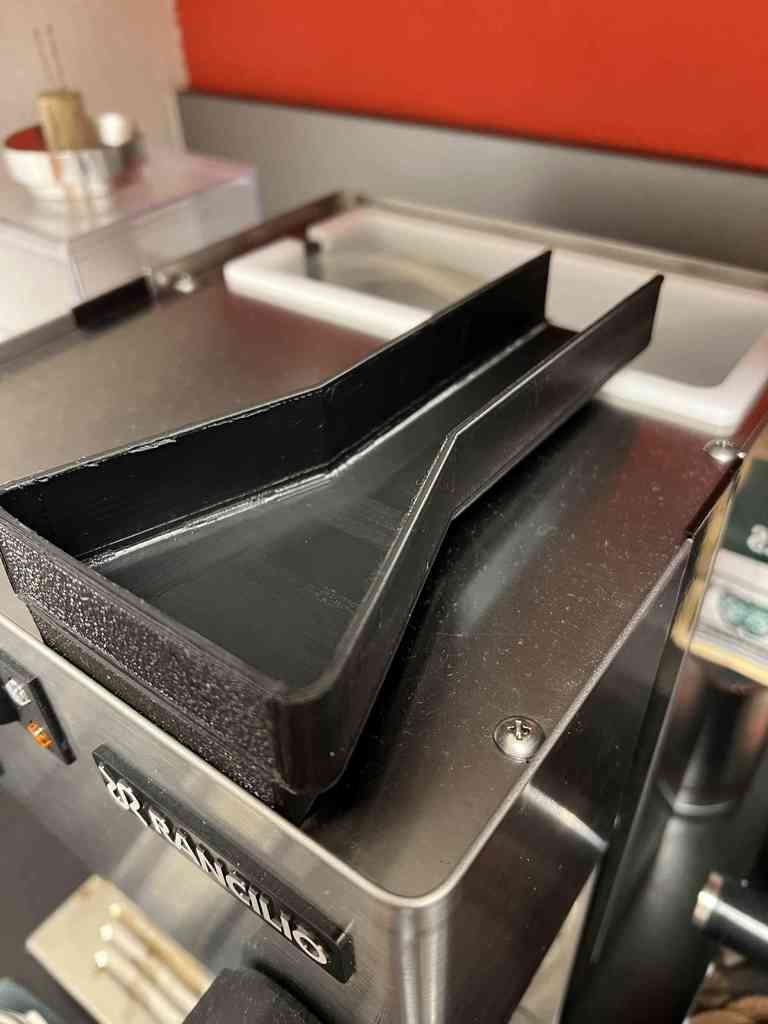 Verlengde Espresso Chute voor Rancilio Silvia – Geoptimaliseerde Flow (190x38mm)
