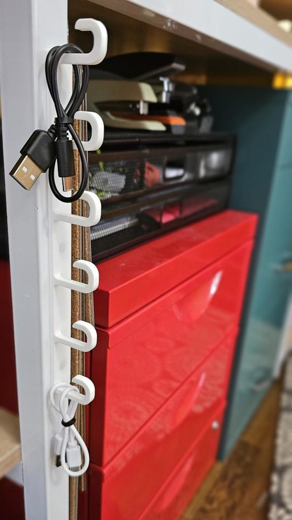 Magnetische onderlegger kabelhanger / haak