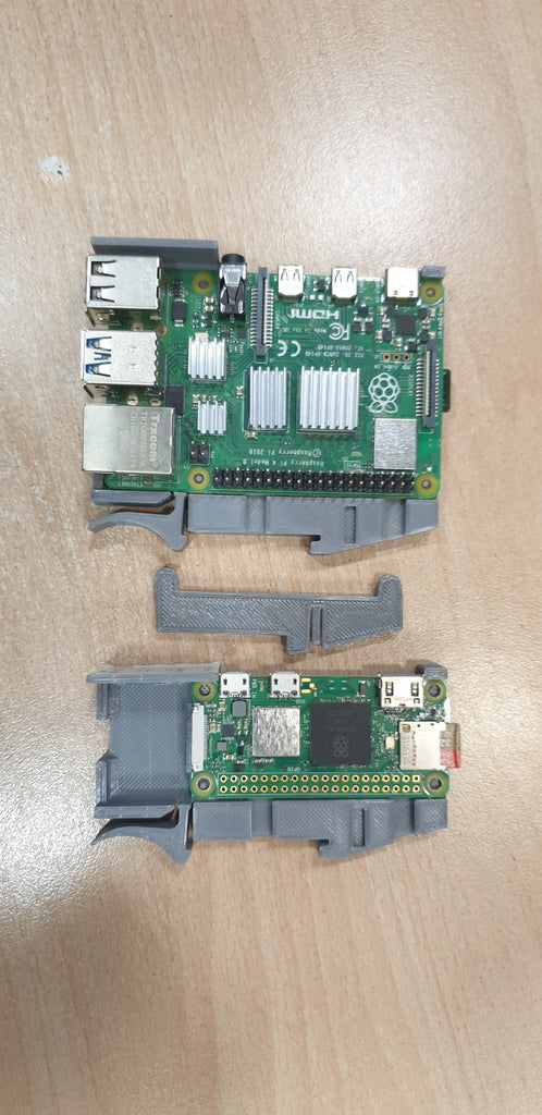 DIN-railmontage voor Raspberry Pi Zero/Zero 2