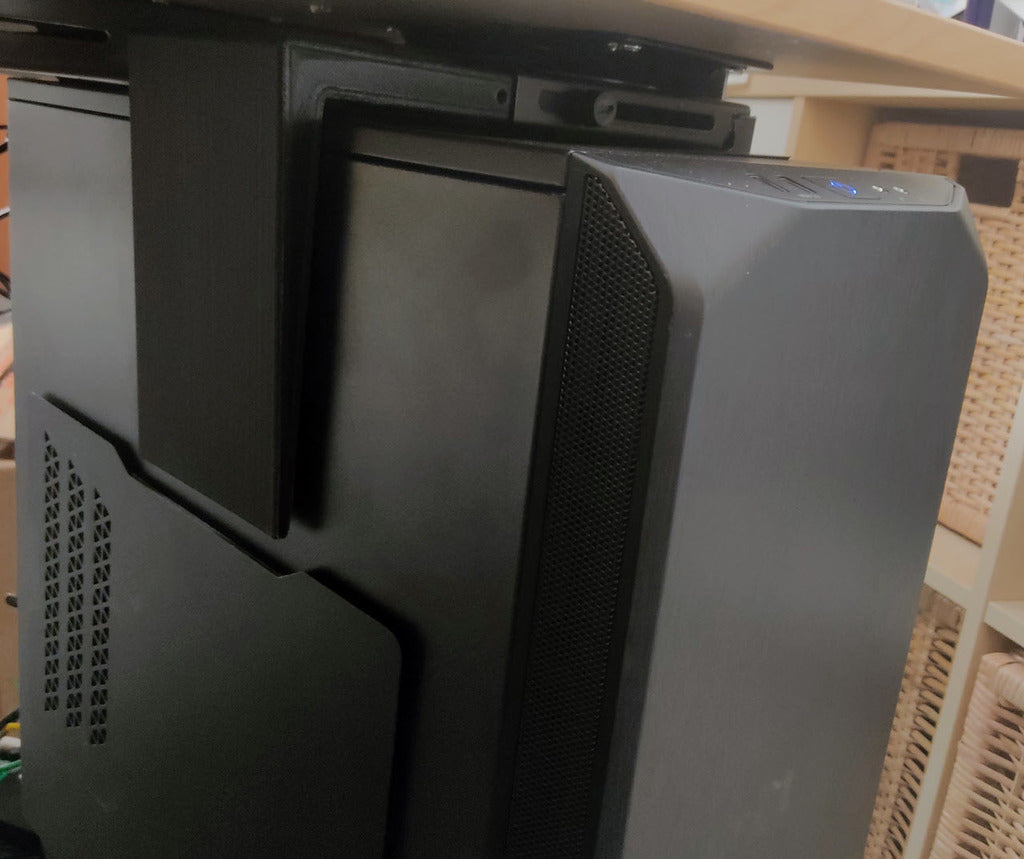 CPU-houderverlengstuk: aanpassing aan grotere pc-towers onder het bureau