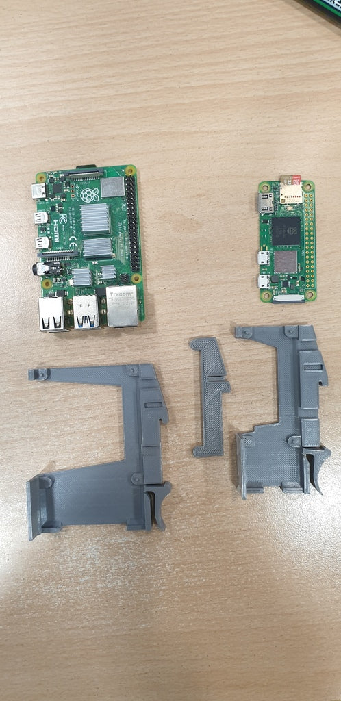 DIN-railmontage voor Raspberry Pi Zero/Zero 2