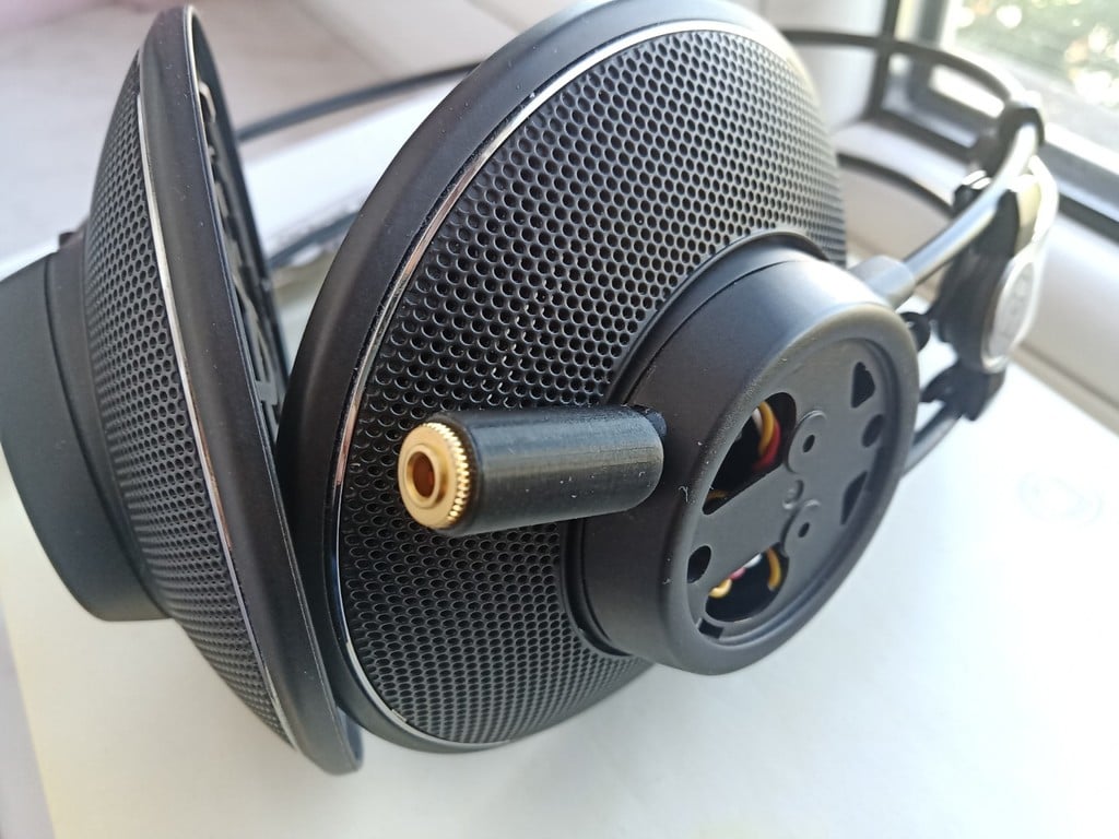 Bevestiging voor afneembare 3,5 mm jackkabel voor AKG K612-hoofdtelefoons