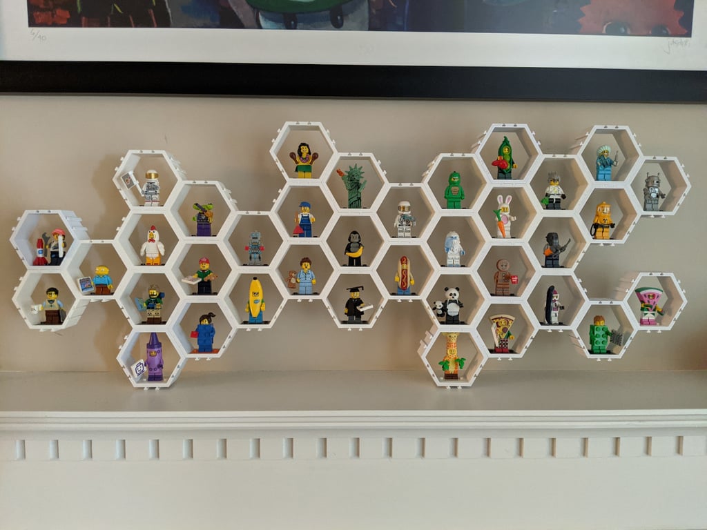 Hexagon Minifigure Tentoonstellingssysteem