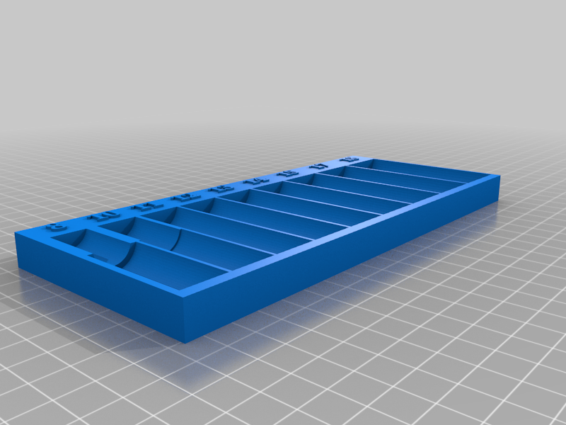 Steekorganizer voor 8 diepe doppen