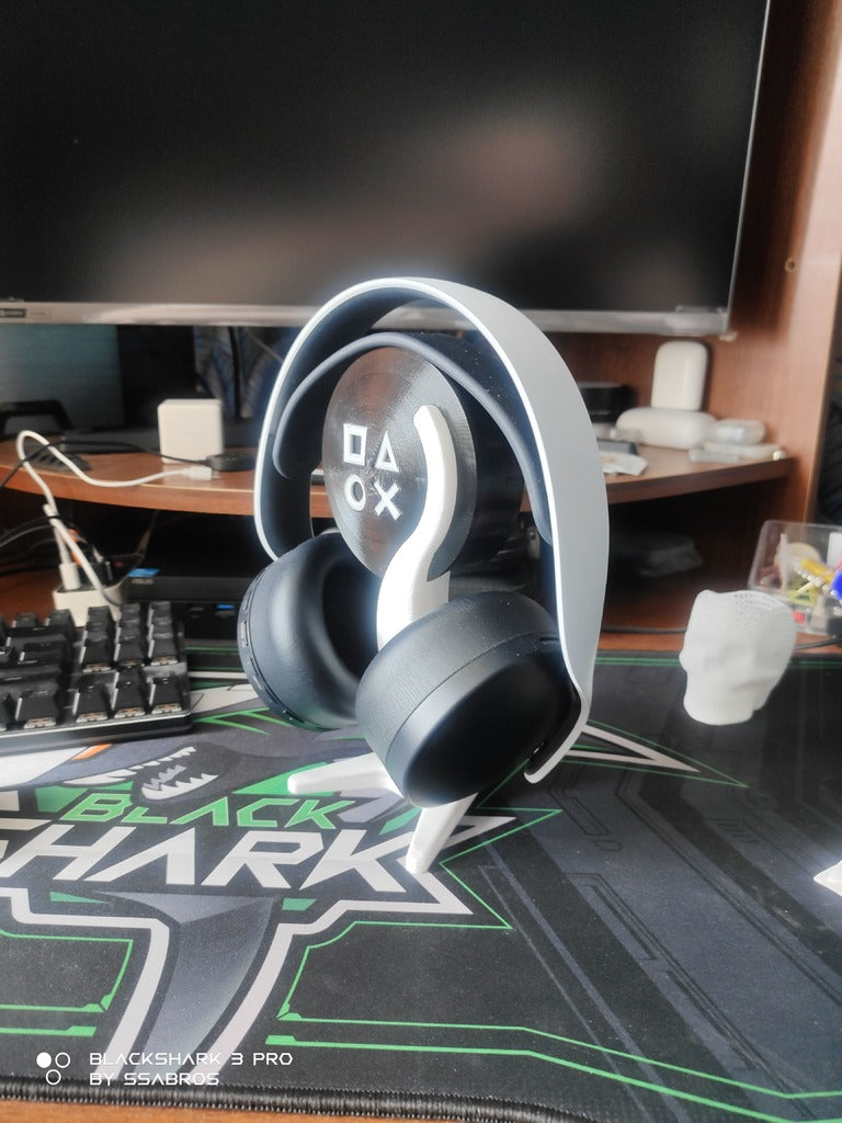 Standaard voor Sony PlayStation Pulse 3D-hoofdtelefoon met PlayStation-symbolen