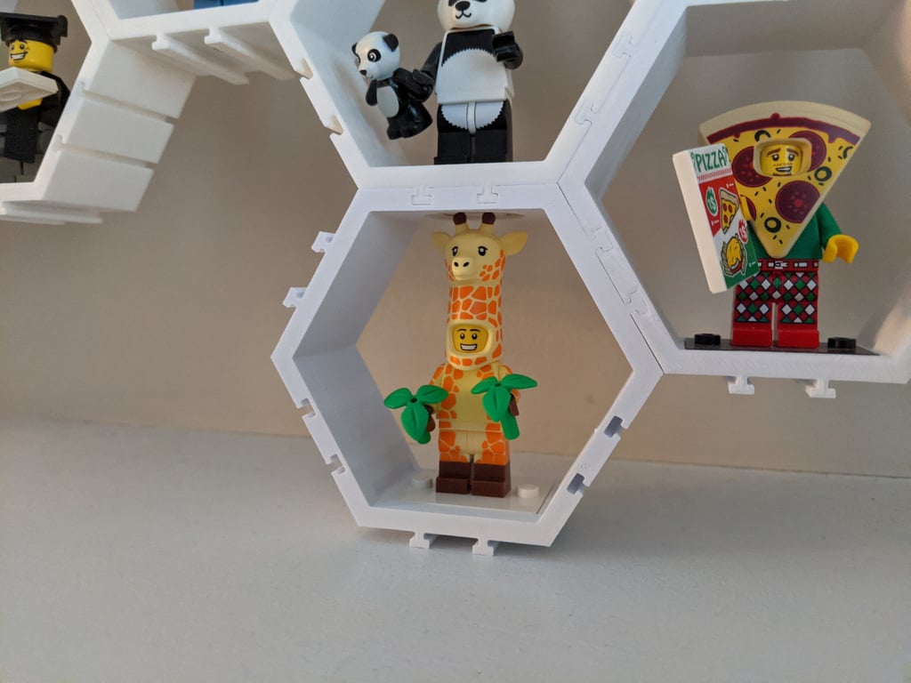 Hexagon Minifigure Tentoonstellingssysteem