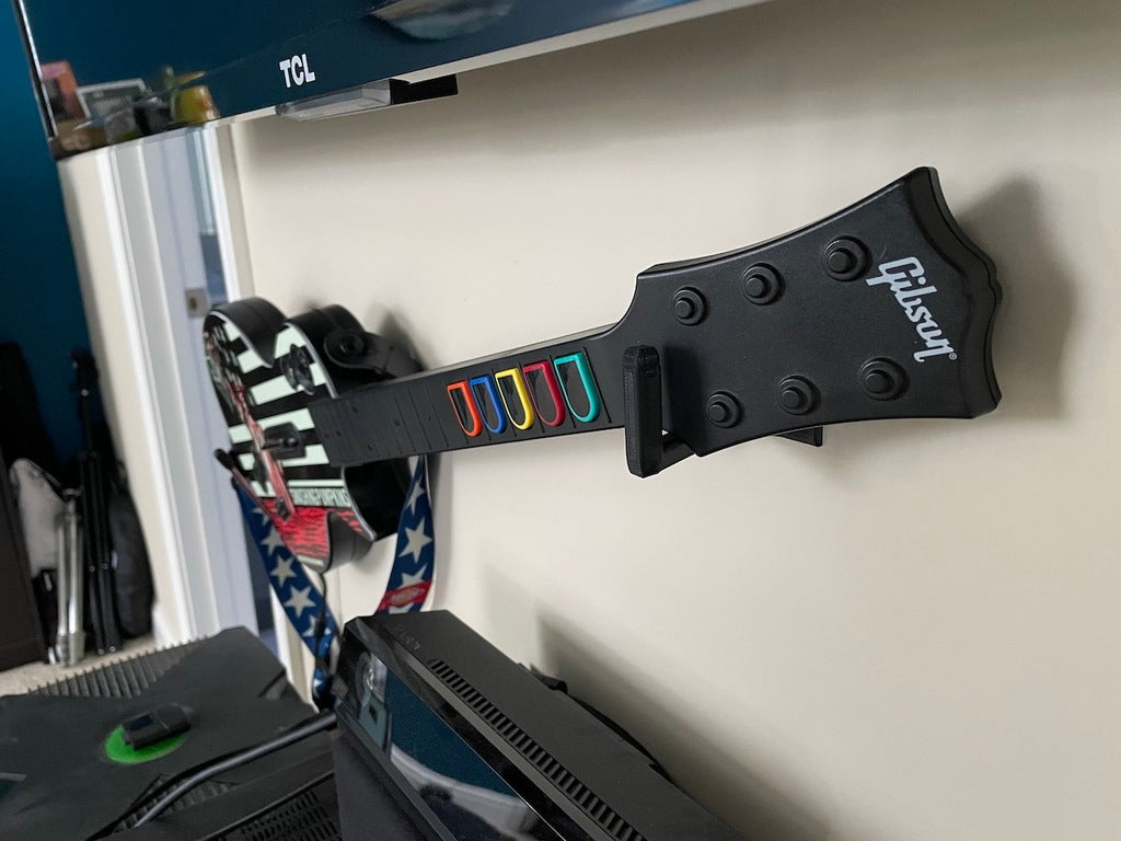 Horisontal Vægmontering til Guitar Hero Guitar