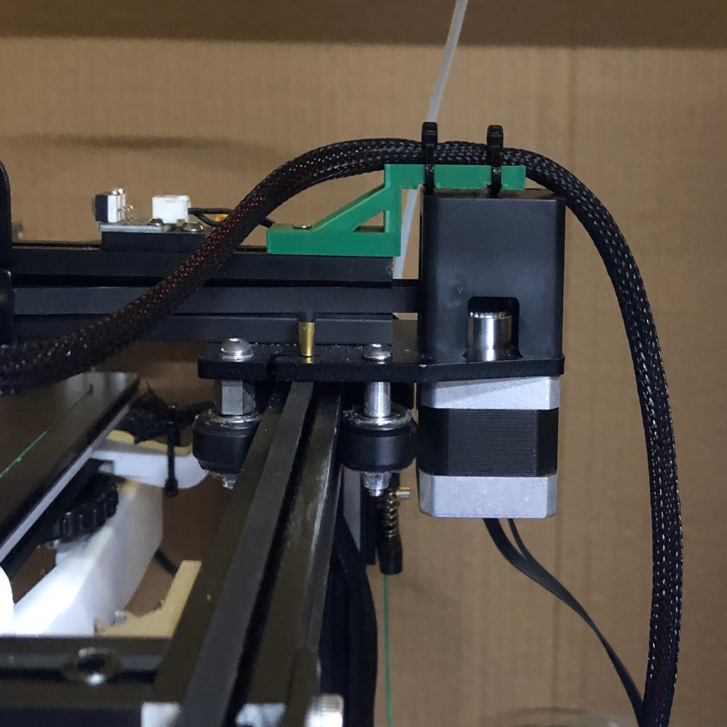 Ender 5 Hotend Kabelgeleider en Filamenthouder