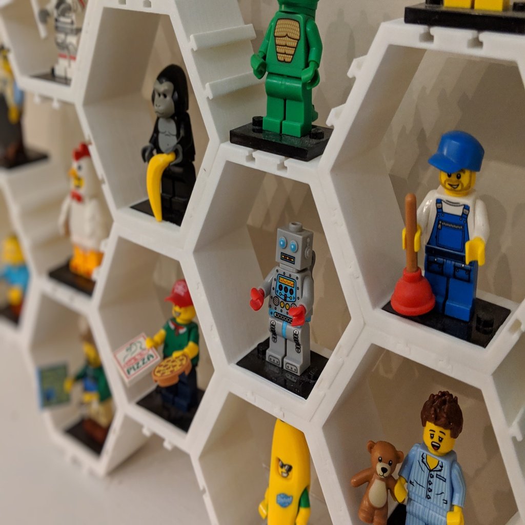 Hexagon Minifigure Tentoonstellingssysteem