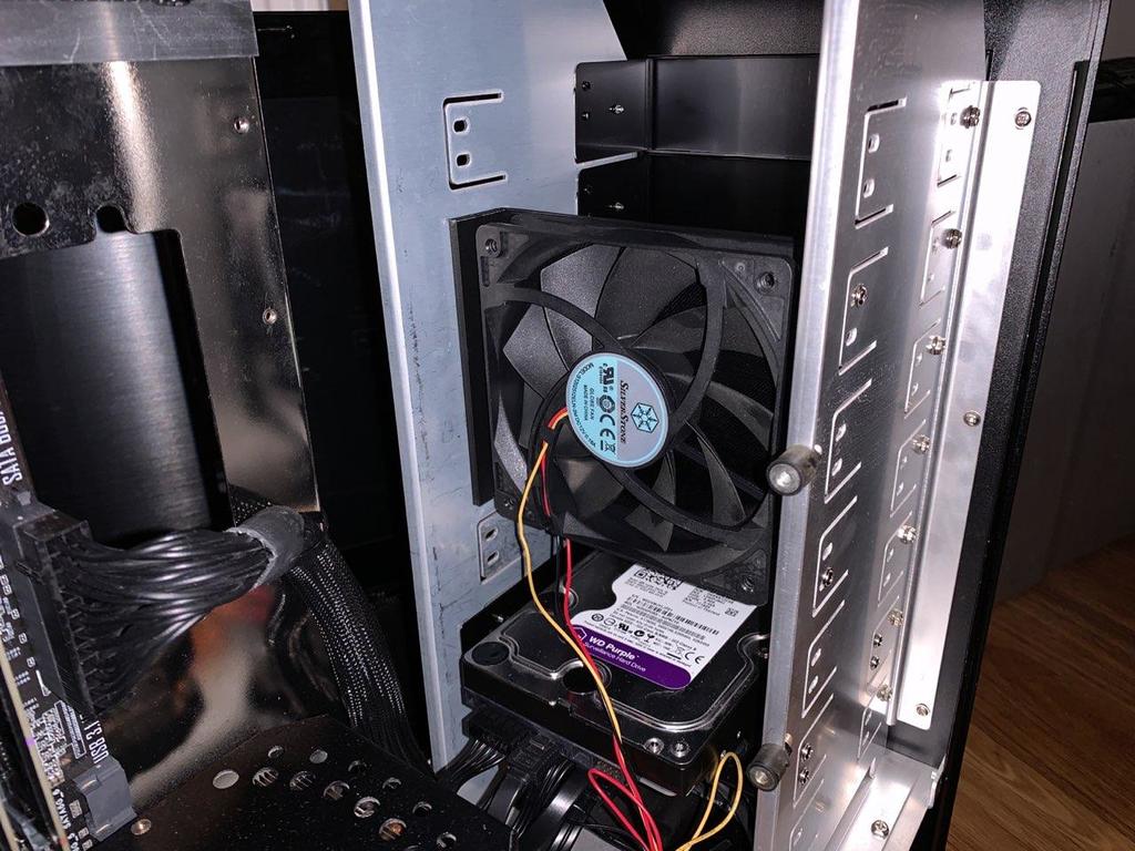 120mm 5,25 inch drive bay ventilatorbevestiging