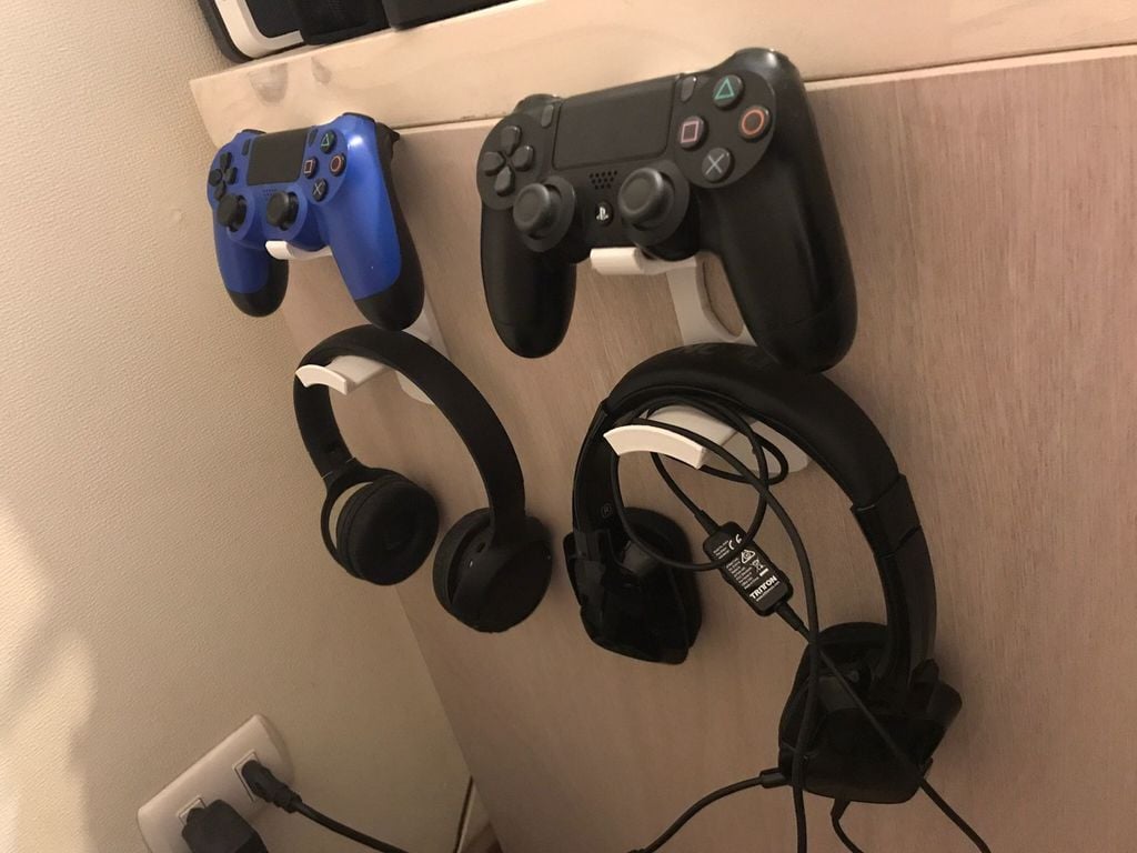 Wandhouder voor PS4 Controller en Hoofdtelefoon