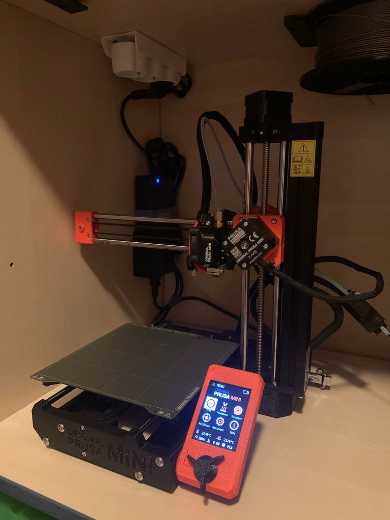 Prusa Mini Stroomadapter Houder