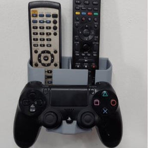 Wandgemonteerde houder voor afstandsbedieningen en PS4-controller