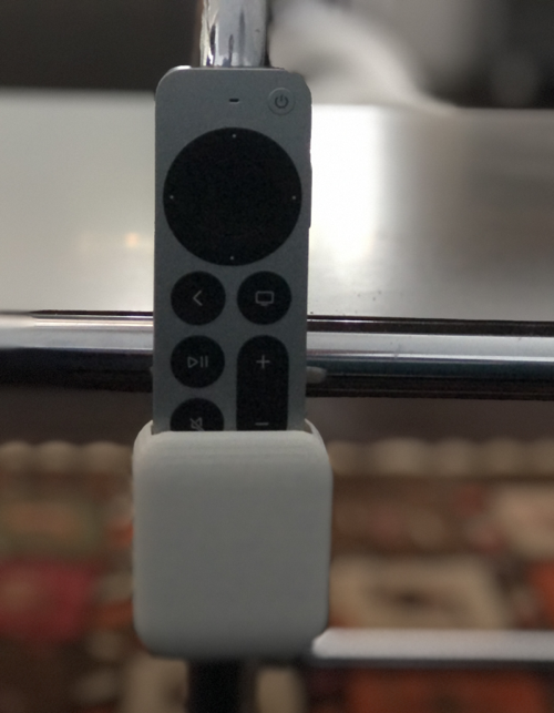 Houder voor Apple TV 4K afstandsbediening voor stalen pijp meubels